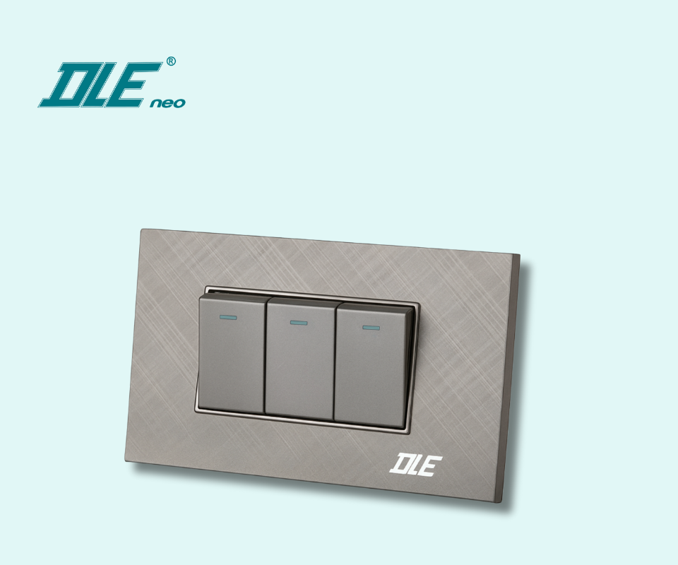 Mặt 1,2,3 lỗ Acrylic 3D – Màu Xám