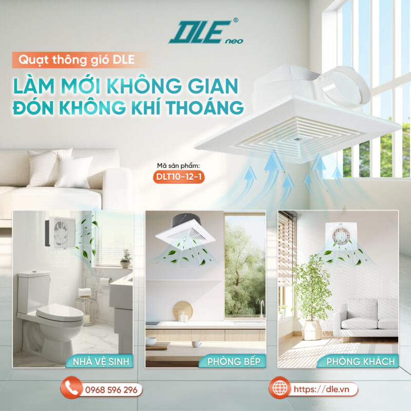 TẠI SAO NÊN CHỌN QUẠT THÔNG GIÓ HÚT MÙI CHO NHÀ VỆ SINH 